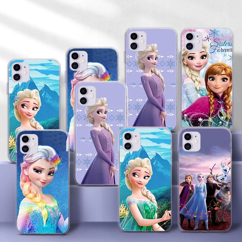 เคสโทรศัพท์มือถือ Tpu แบบใสลายเอลซ่าสําหรับ Vivo Y11 Y12 Y15 Y17 Y19 Y20 Y30 Y50 Y53 Y55 Y55S Y69 Y71 Y81 Y81S