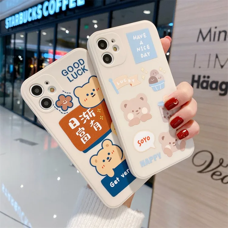 POPPA ส่งจากไทย สินค้า 1 บาท ใช้กับ เคสไอโฟน11 13 14plus 15 pro max XR 12 13pro เคสเกาหลี 6P 7P 8P พสัส X 14plus#925